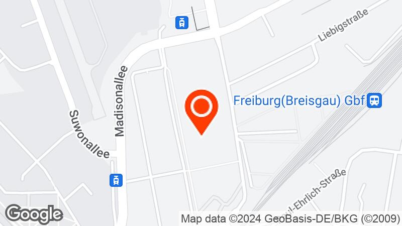 Messe Freiburg location map