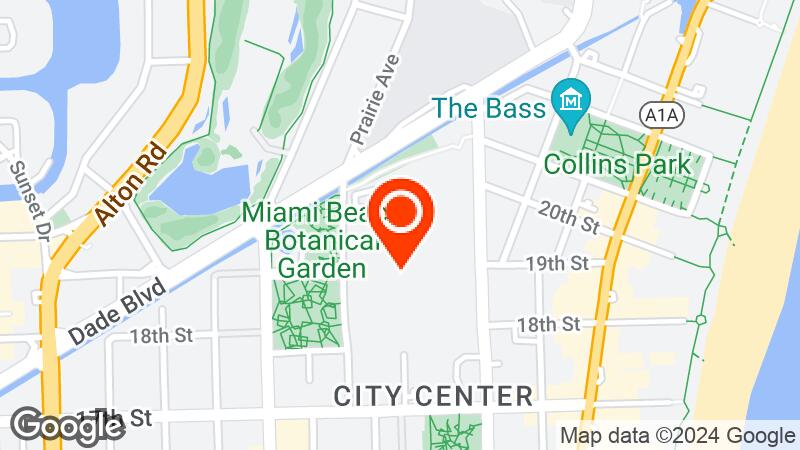 Miami Beach Convention Center location map