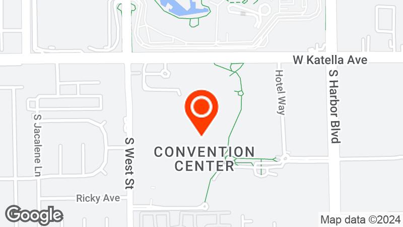 Anaheim Convention Center location map