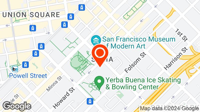 Moscone Convention Center location map