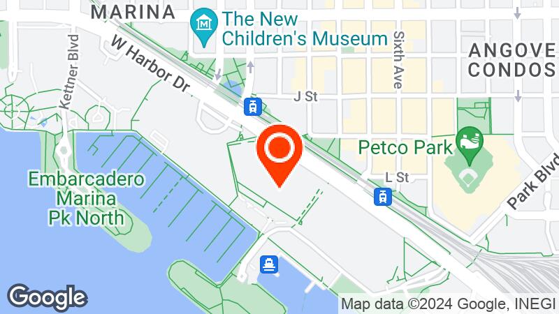 San Diego Convention Center location map