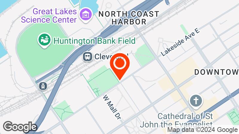 Huntington Convention Center of Cleveland location map