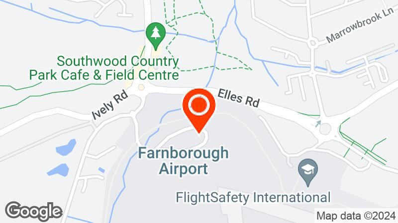 Farnborough Airfield location map