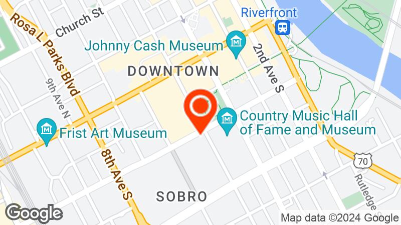 Music City Center location map