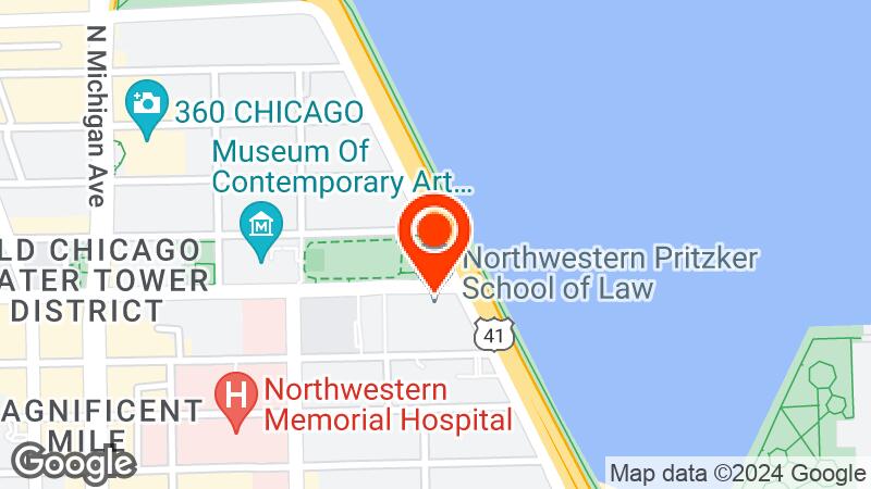 Northwestern University location map