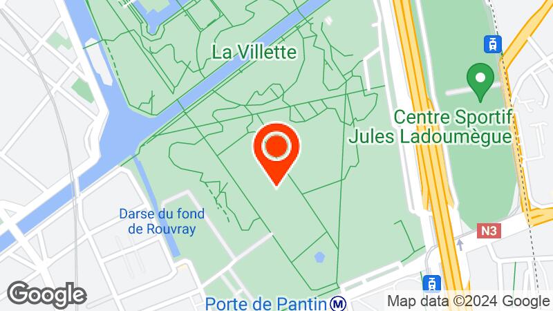 Grande Halle de la Villette location map