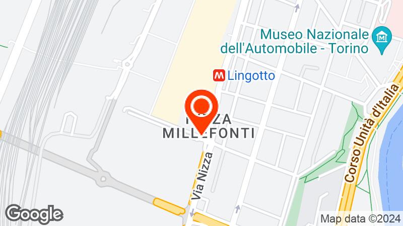 Lingotto Fiere location map